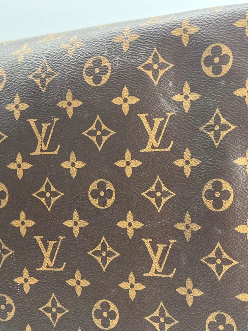 Louis Vuitton Keepall Bandouliere 50 Monogram Brown Leather Duffel Bag